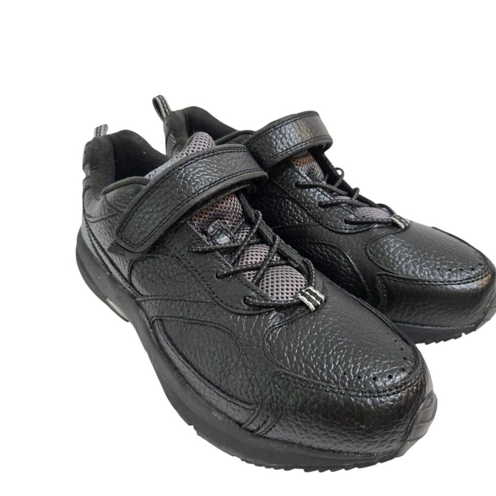 Dr. Comfort 3210 Spirit Black One Strap Comfort Sneaker Shoes Womens 10/40 wide